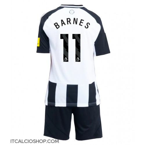 Newcastle United Harvey Barnes #11 Prima Maglia Bambino 2024-25 Manica Corta (+ Pantaloni corti)